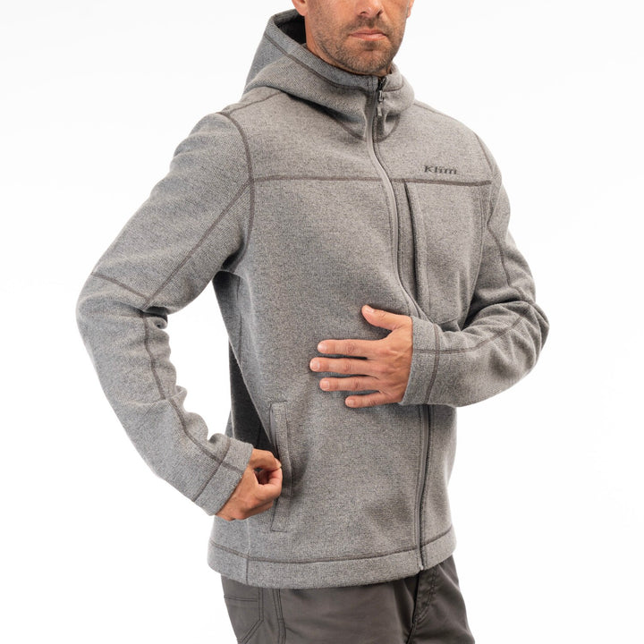 Klim Bighorn Canyon Wool Fleece Hoodie - Monument Heather