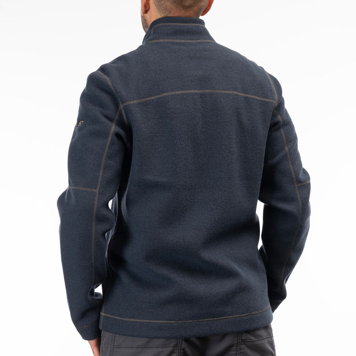 Bighorn Canyon Wool Fleece 1/4 Zip - Dress Blues Heather