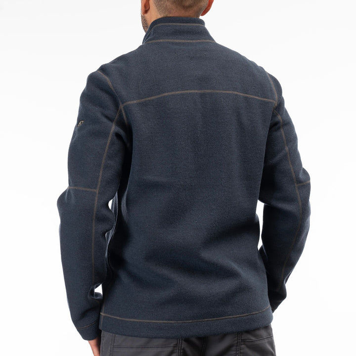 Bighorn Canyon Wool Fleece 1/4 Zip - Dress Blues Heather