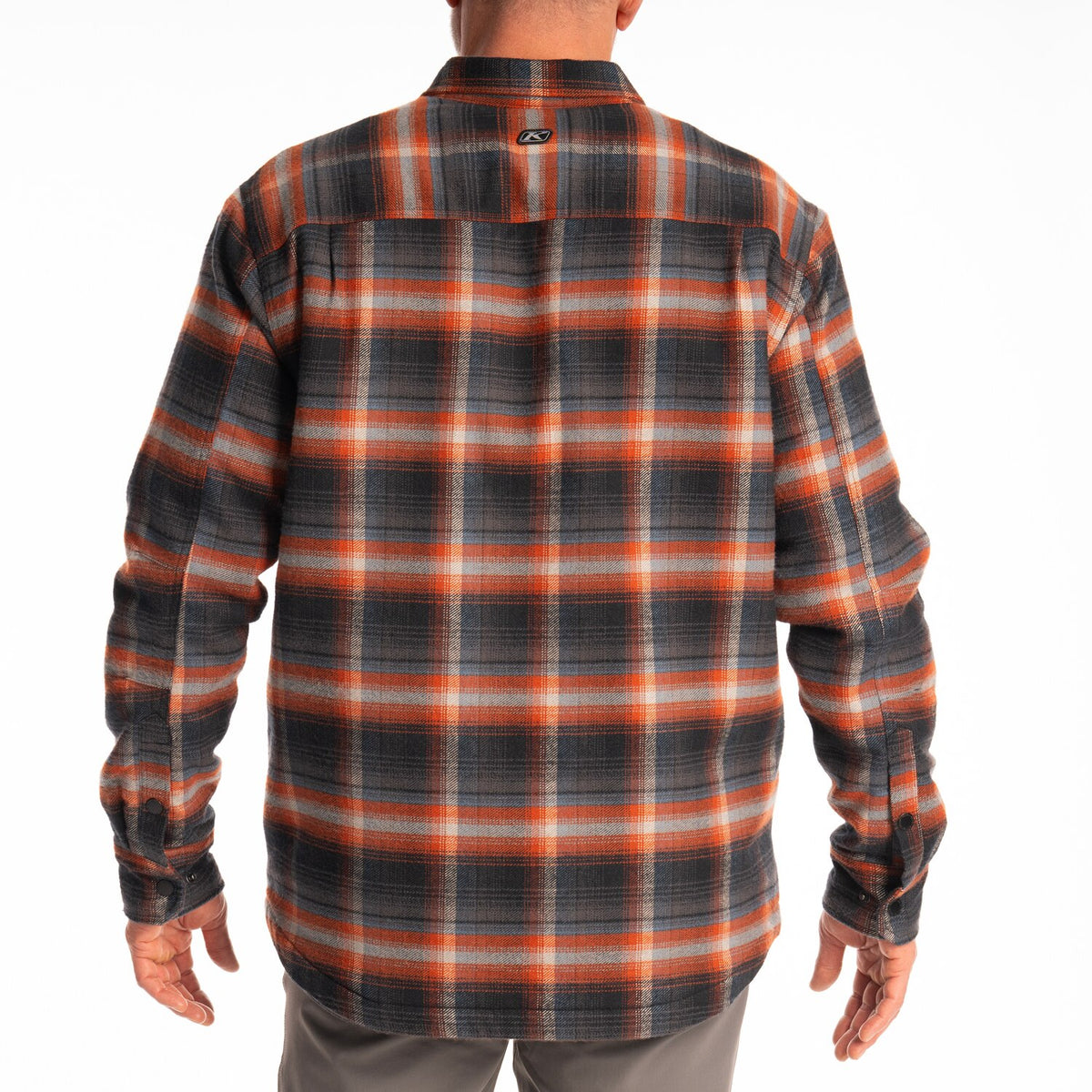 Klim Bridger Fleece Lined Flannel Shirt - asphalt - picante