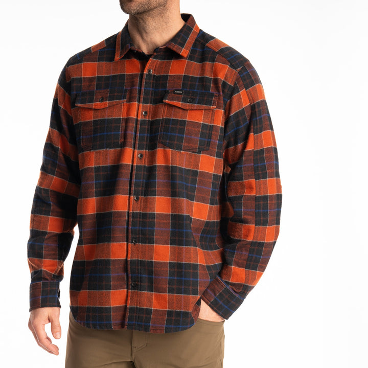 Klim Owen Heavyweight Flannel Shirt - Picante - Black