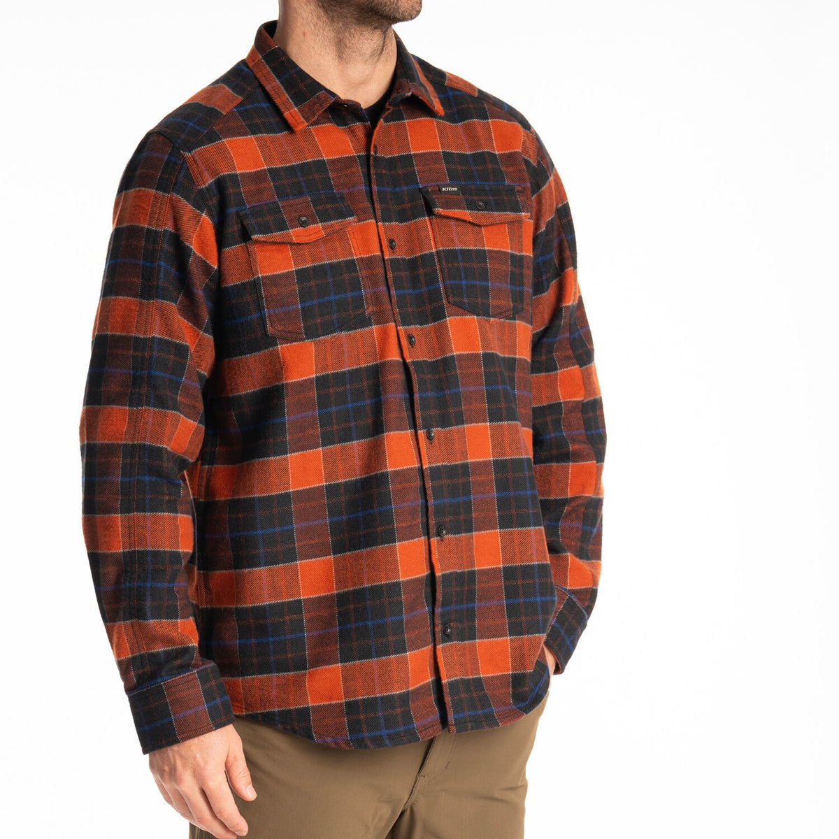 Klim Owen Heavyweight Flannel Shirt - Picante - Black