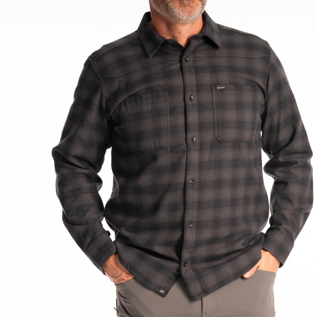 Klim Table Rock Midweight Flannel Shirt - Black