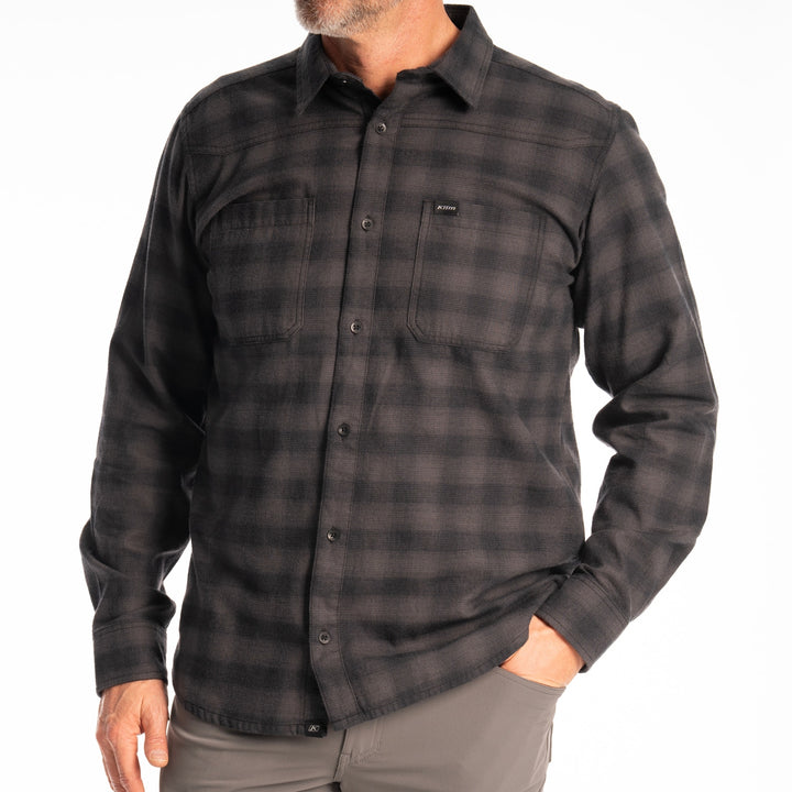 Klim Table Rock Midweight Flannel Shirt - Black