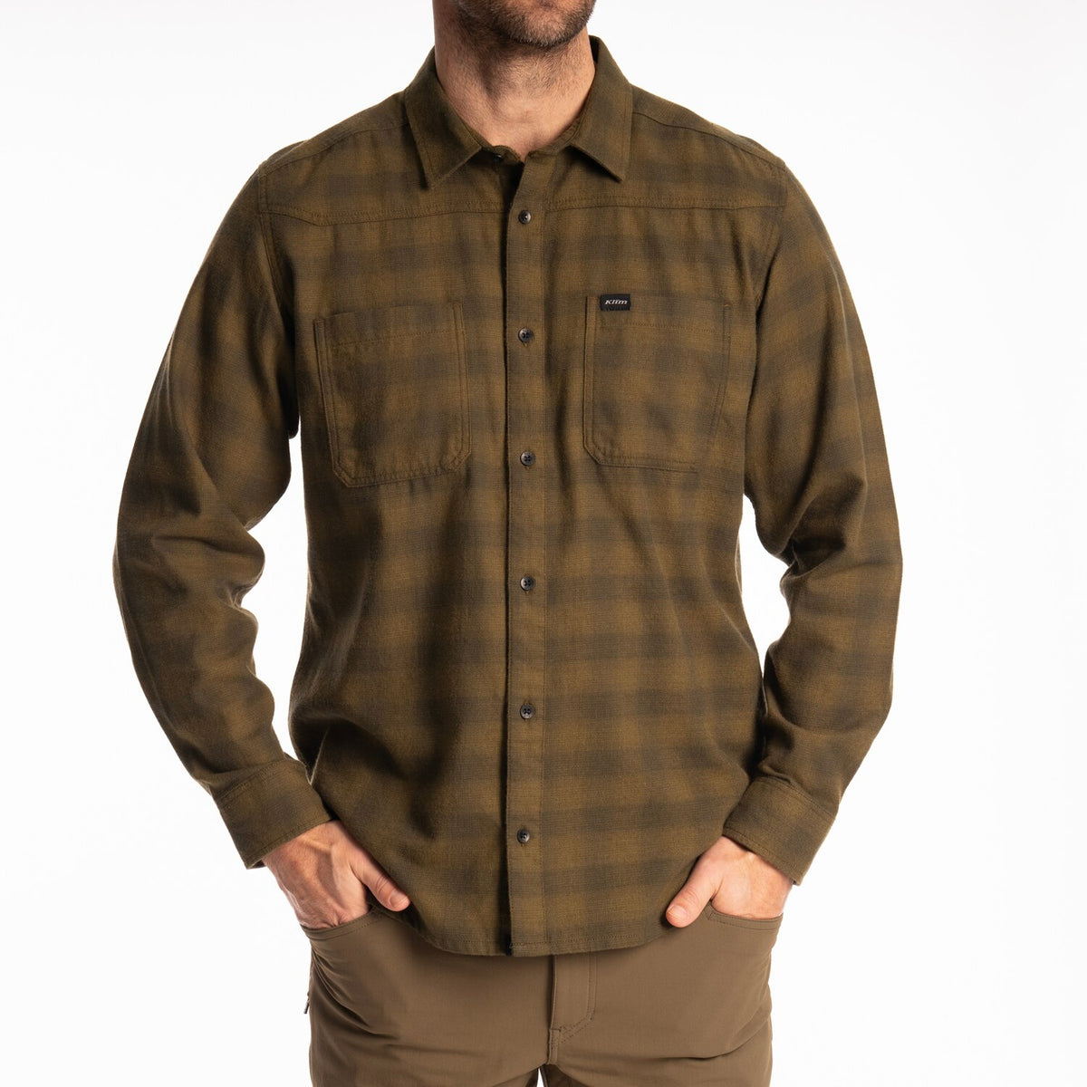 Klim Table Rock Midweight Flannel Shirt - Dark Olive