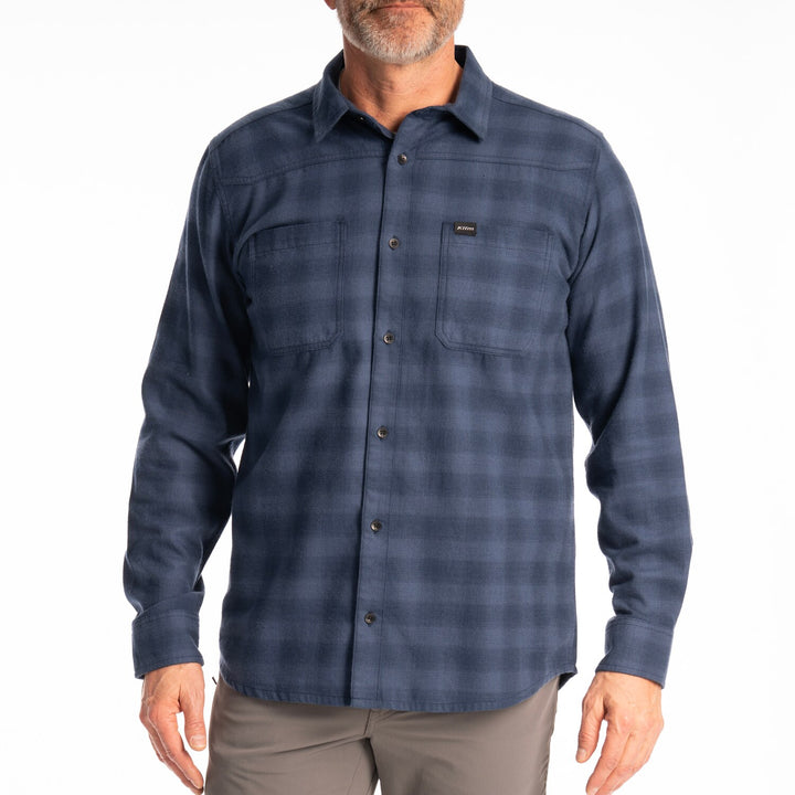 Klim Table Rock Midweight Flannel Shirt - Dress Blues