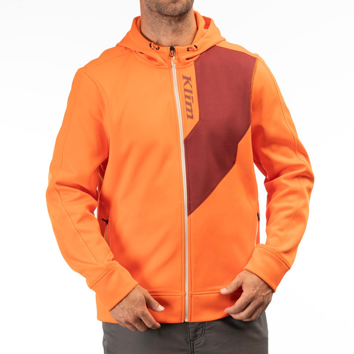 Klim The Hill Climber Hoodie - Red Orange - Cabernet