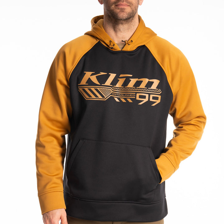 Klim Foundation Pullover Hoodie - Black - Golden Brown