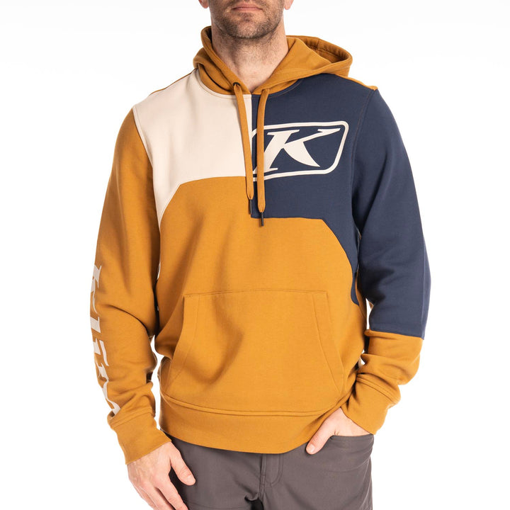 Klim Cliff Hanger Pullover Hoodie - Golden Brown - Dress Blues