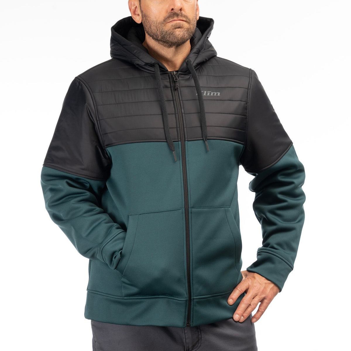 Klim Tamarack Insulated Hoodie - Dark Sea - Black