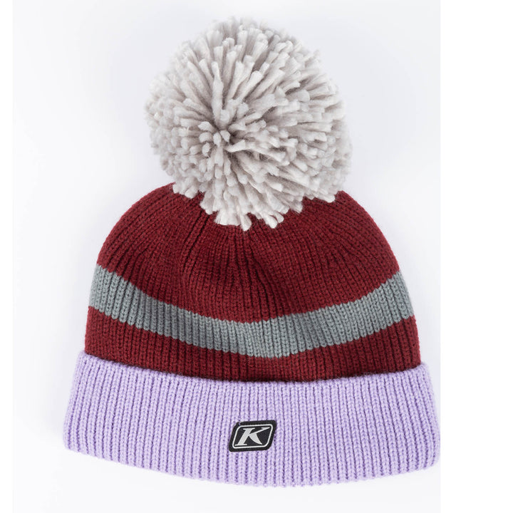 Powder Pom Beanie - Lavender Heist - Cabernet