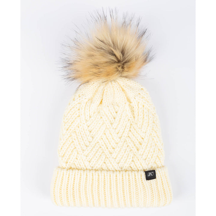 Chevron Pom Beanie - Papyrus