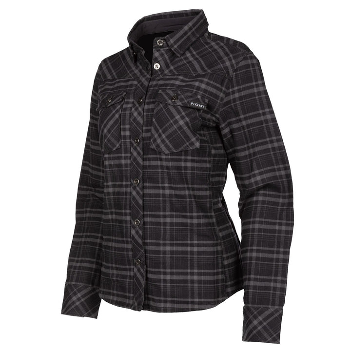 Klim Upland Flannel Shirt - Black - Asphalt