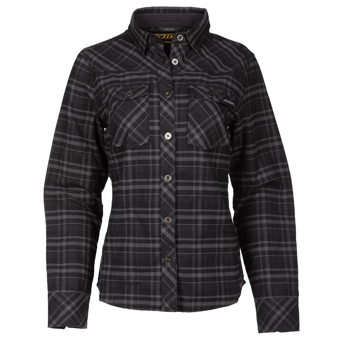 Klim Upland Flannel Shirt - Black - Asphalt