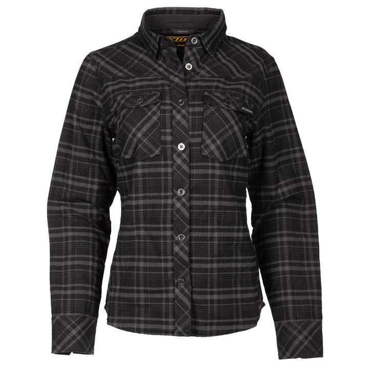 Klim Upland Flannel Shirt - Black - Asphalt