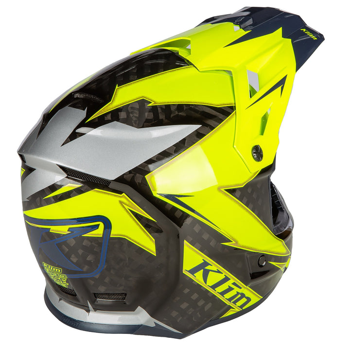 Klim F3 Carbon Off-Road Helmet ECE - Lightning Hi-Vis