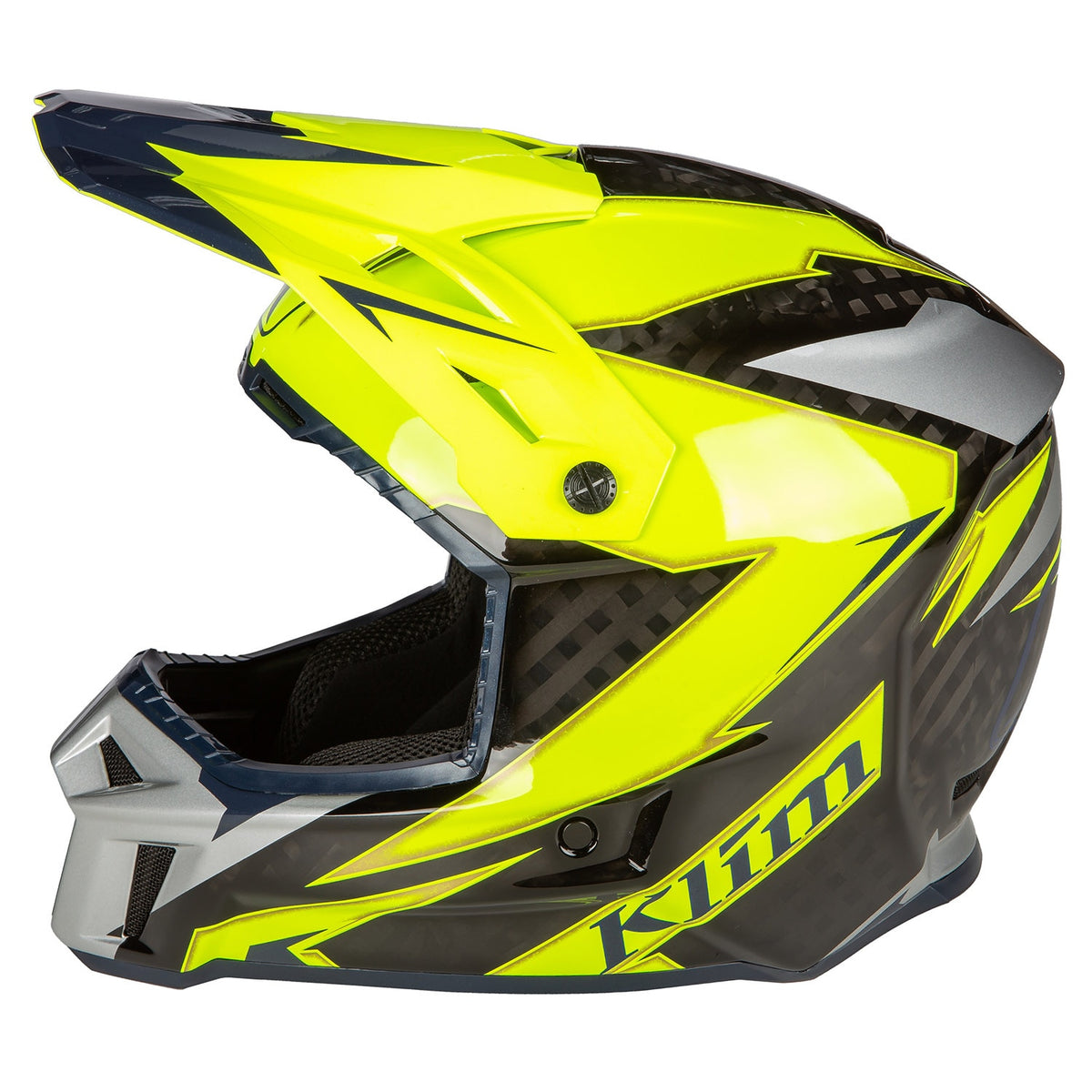 Klim F3 Carbon Off-Road Helmet ECE - Lightning Hi-Vis