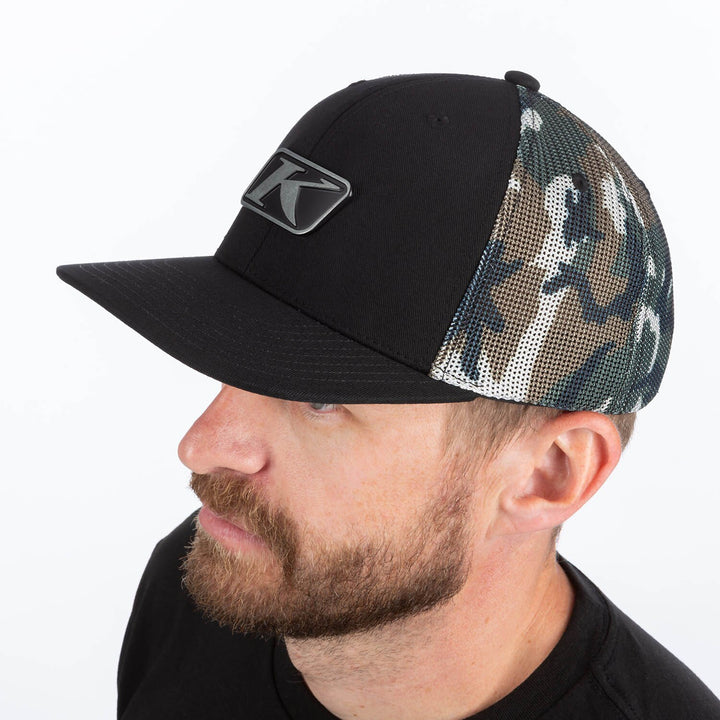 Icon Snap Hat - Black - Camo