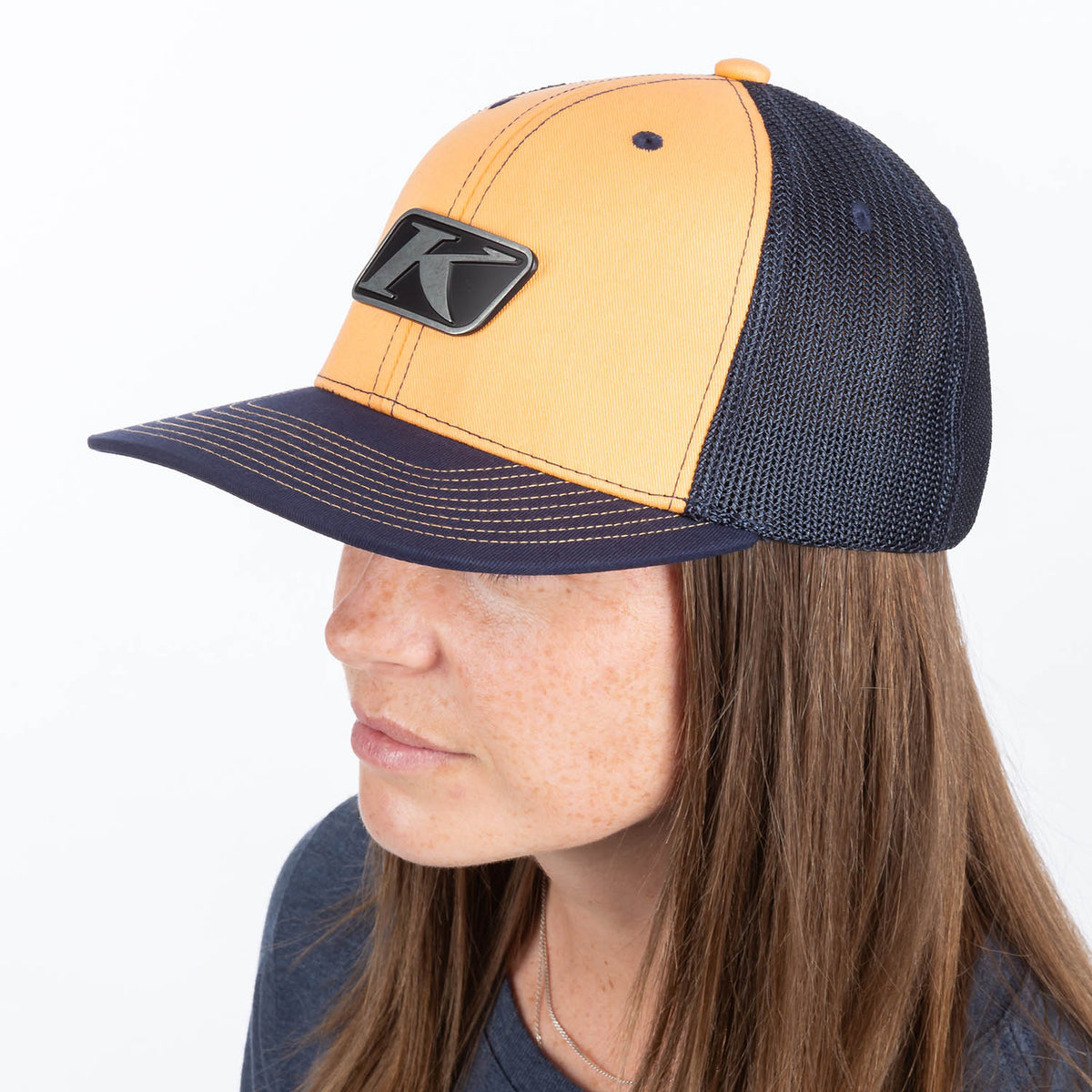Icon Snap Hat - Mock Orange - Dress Blues