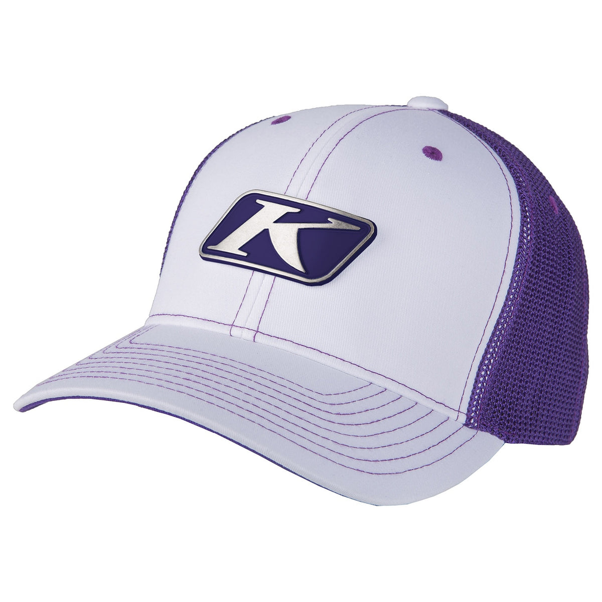Icon Snap Hat - White - Deep Purple