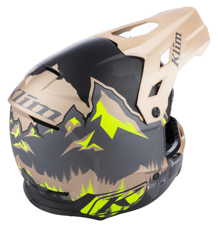F3 Carbon Helmet ECE - DNA Montana Tan - Hi-Vis