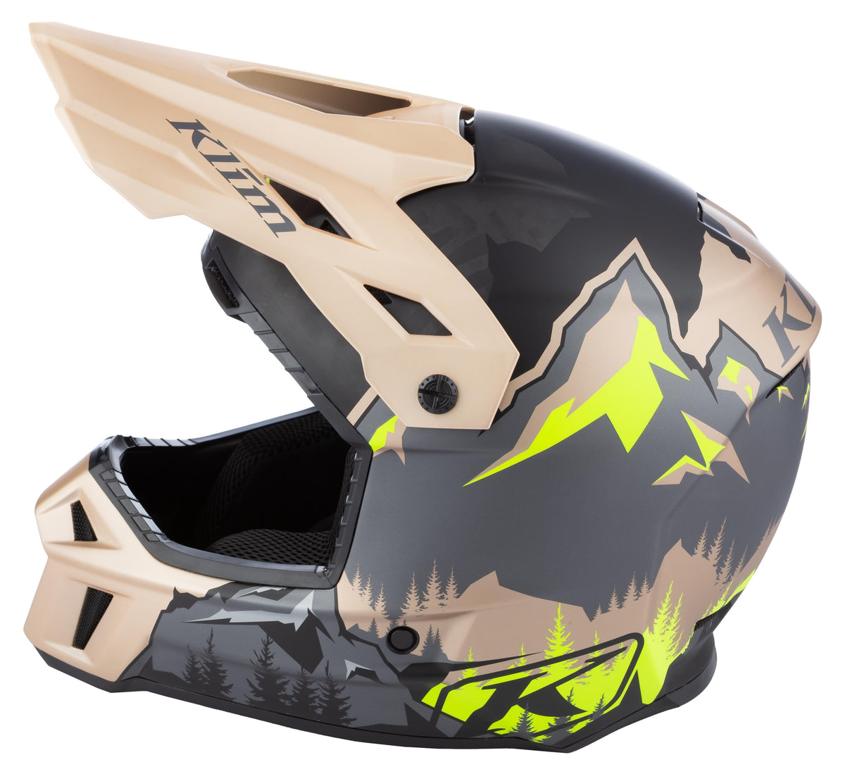 F3 Carbon Helmet ECE - DNA Montana Tan - Hi-Vis