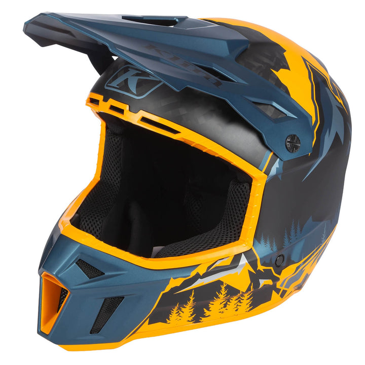 F3 Carbon Helmet ECE - DNA Sunrise - Petrol