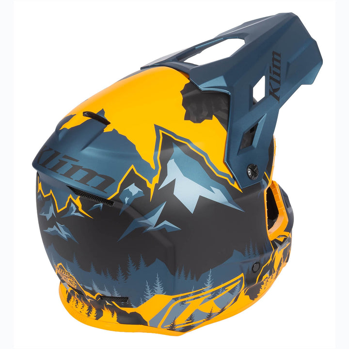 F3 Carbon Helmet ECE - DNA Sunrise - Petrol