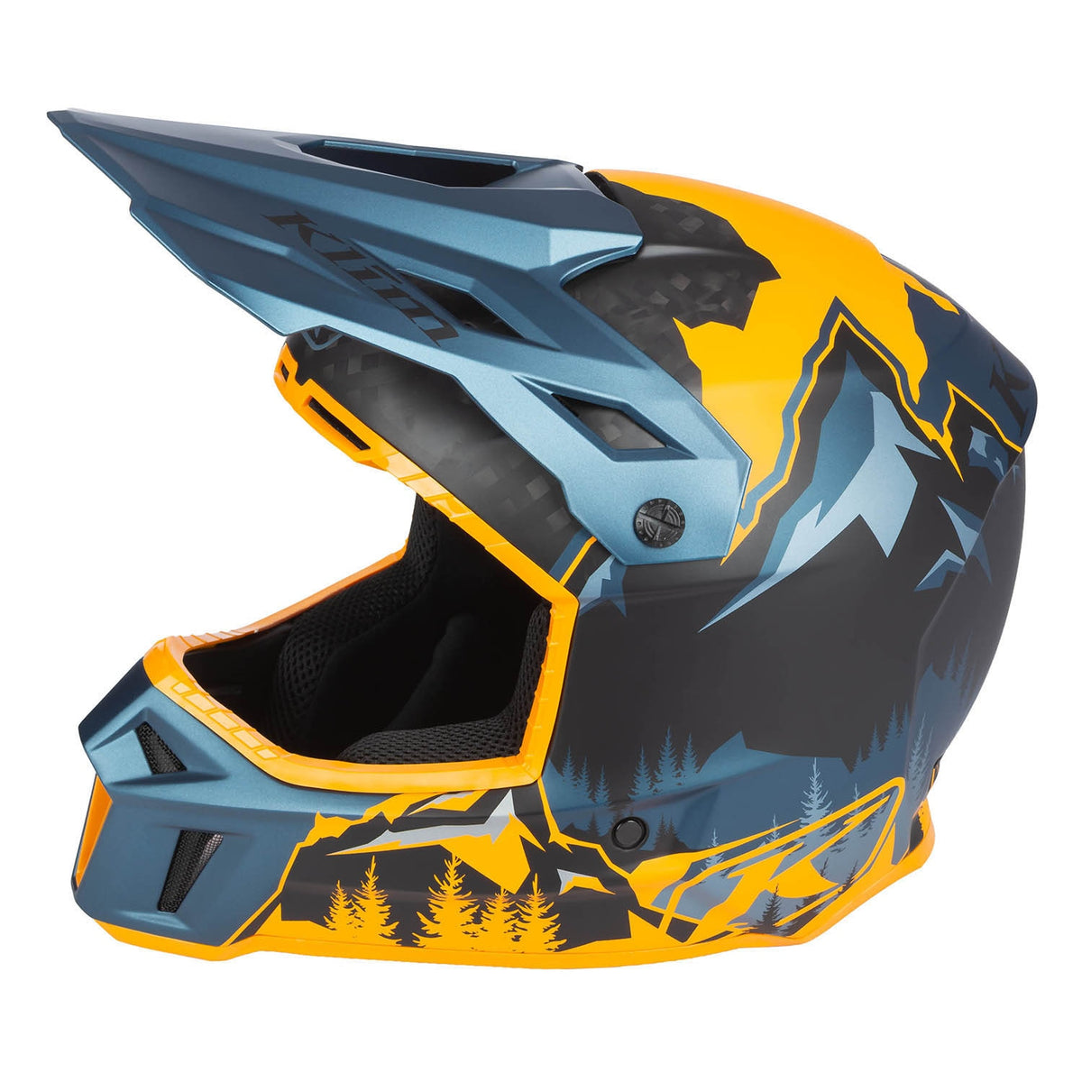 F3 Carbon Helmet ECE - DNA Sunrise - Petrol