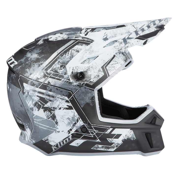F3 Carbon Helmet ECE - Unruly Black - White