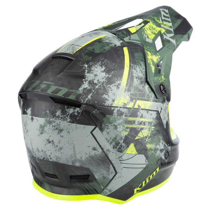 F3 Carbon Helmet ECE - Unruly Kombu Green - Hi-Vis