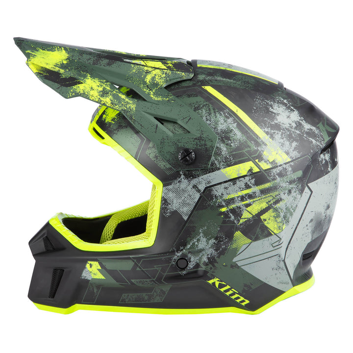 F3 Carbon Helmet ECE - Unruly Kombu Green - Hi-Vis