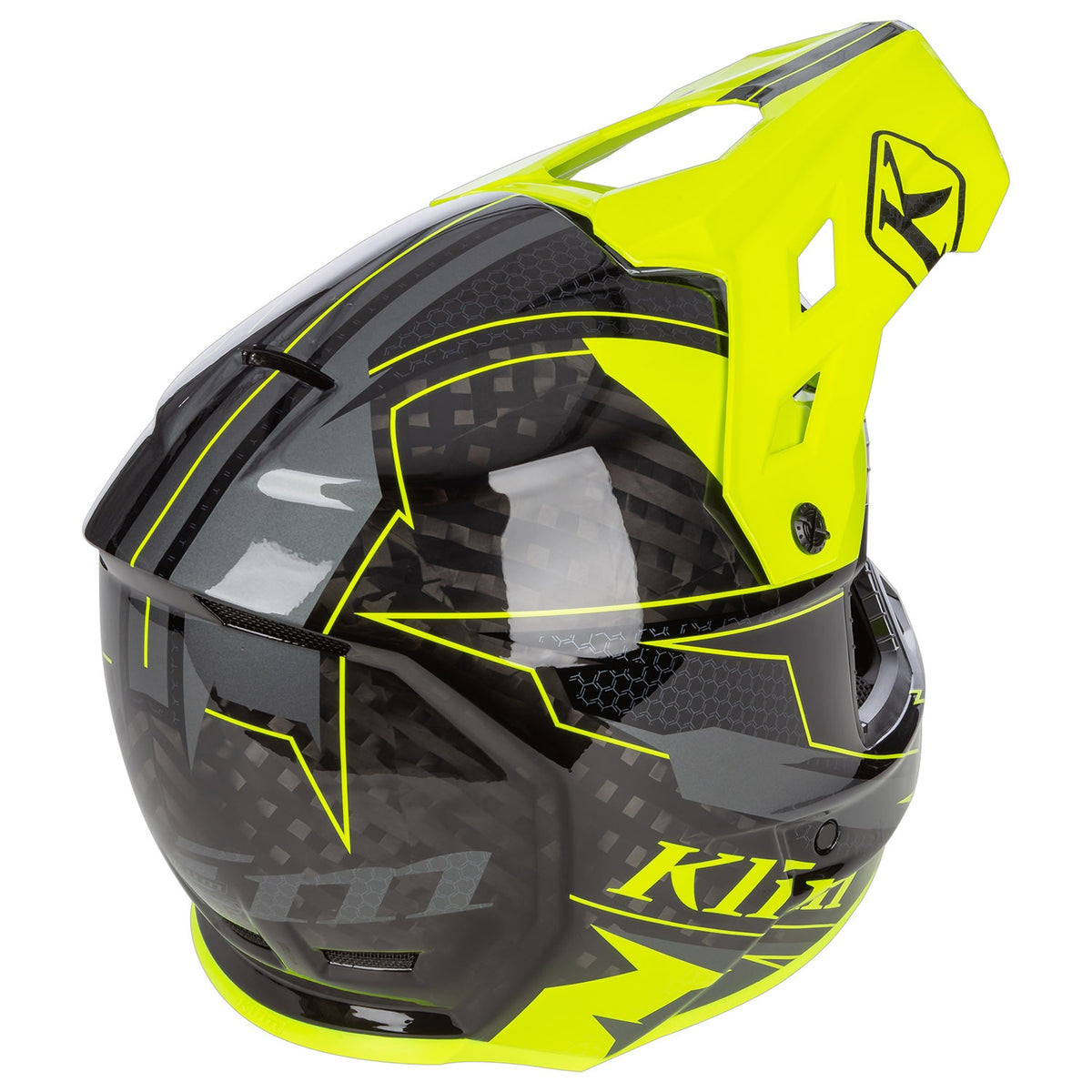 F3 Carbon Helmet ECE - Velocity Black - Hi-Vis