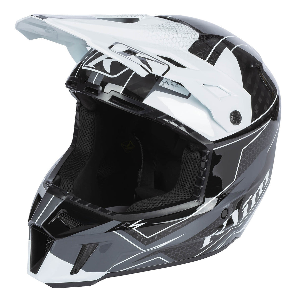F3 Carbon Helmet ECE - Velocity Black - White