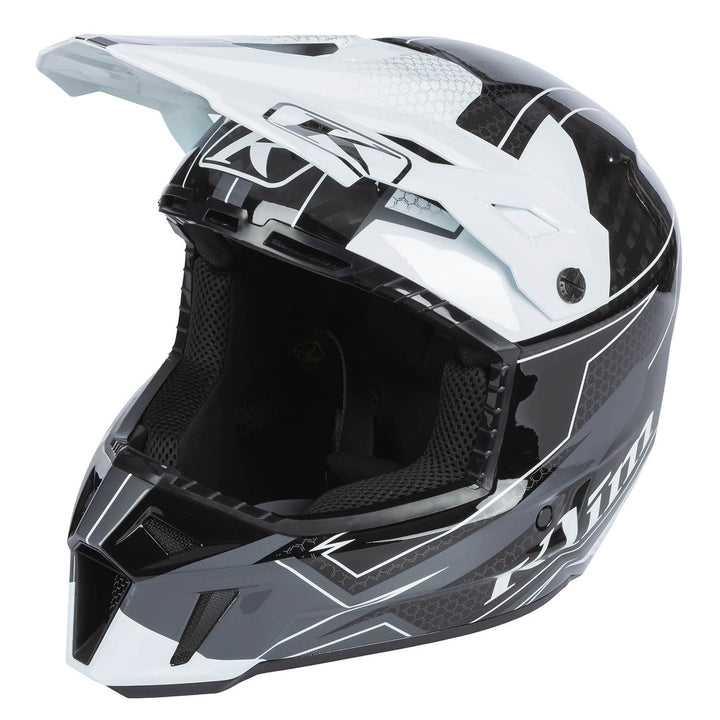 F3 Carbon Helmet ECE - Velocity Black - White