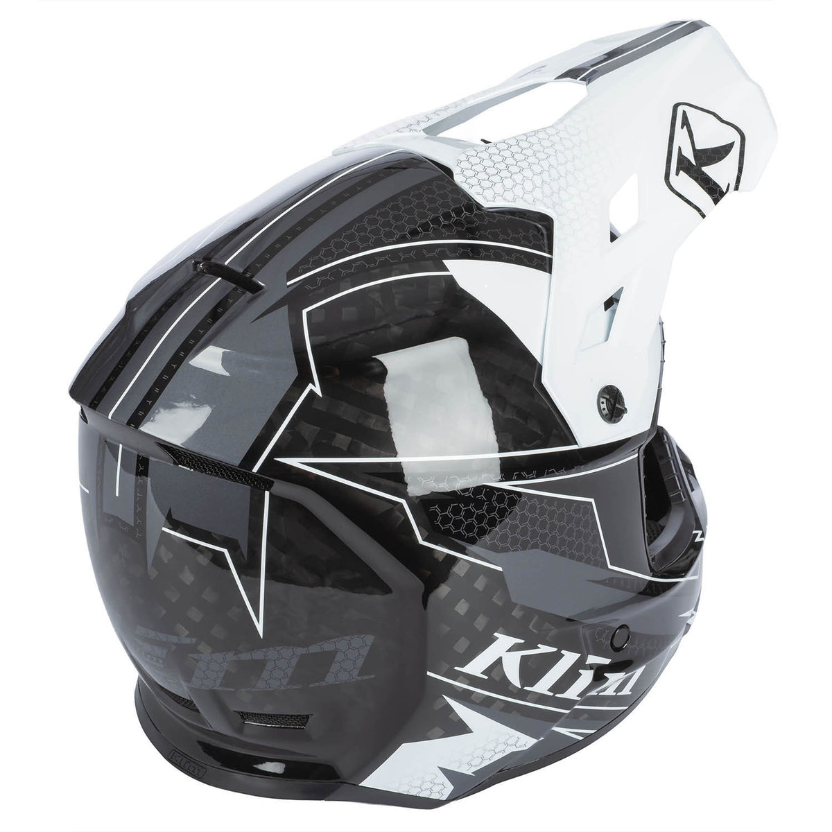 F3 Carbon Helmet ECE - Velocity Black - White