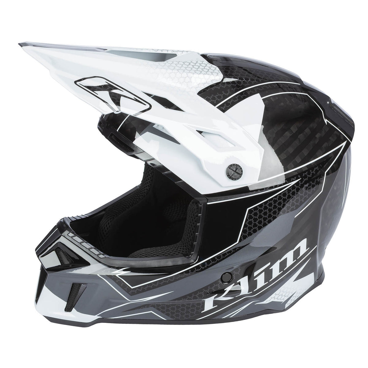 F3 Carbon Helmet ECE - Velocity Black - White