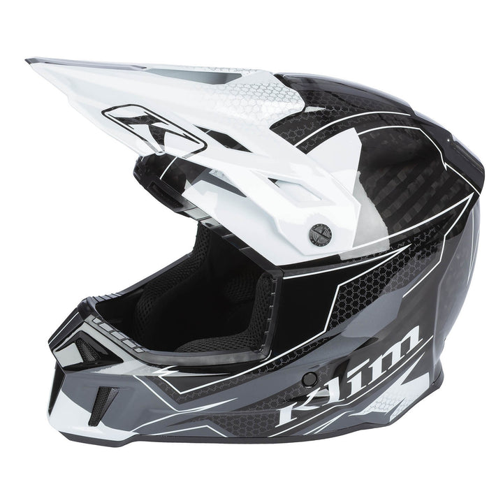 F3 Carbon Helmet ECE - Velocity Black - White