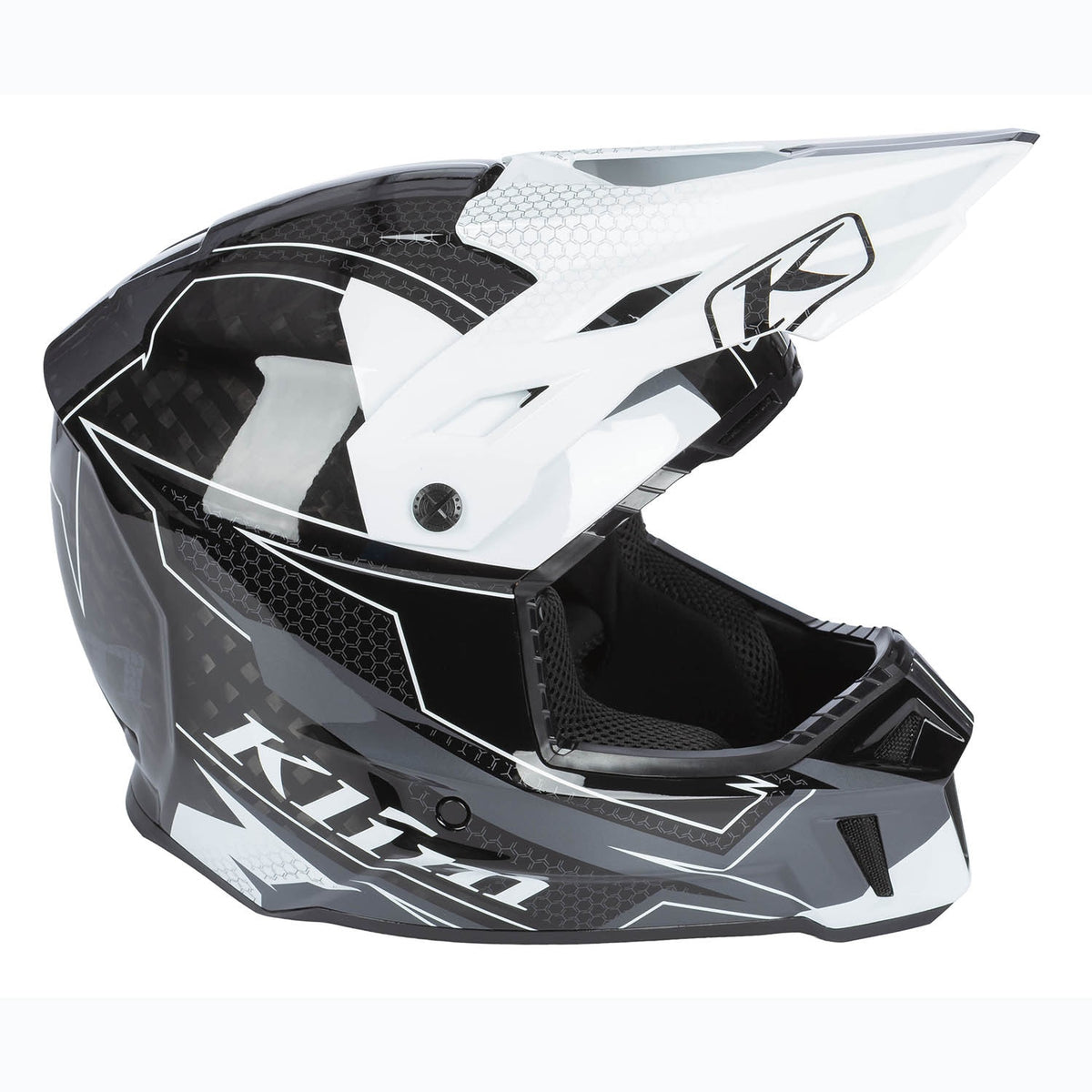 F3 Carbon Helmet ECE - Velocity Black - White
