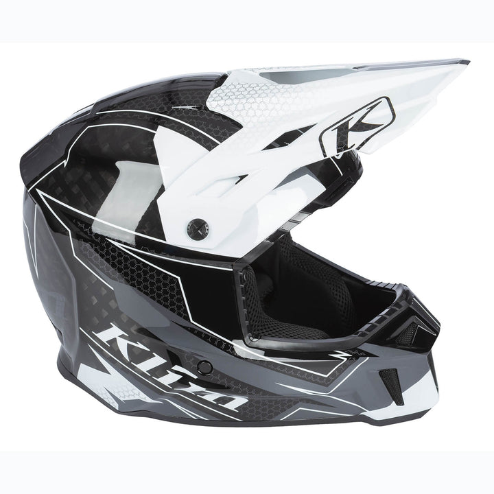 F3 Carbon Helmet ECE - Velocity Black - White