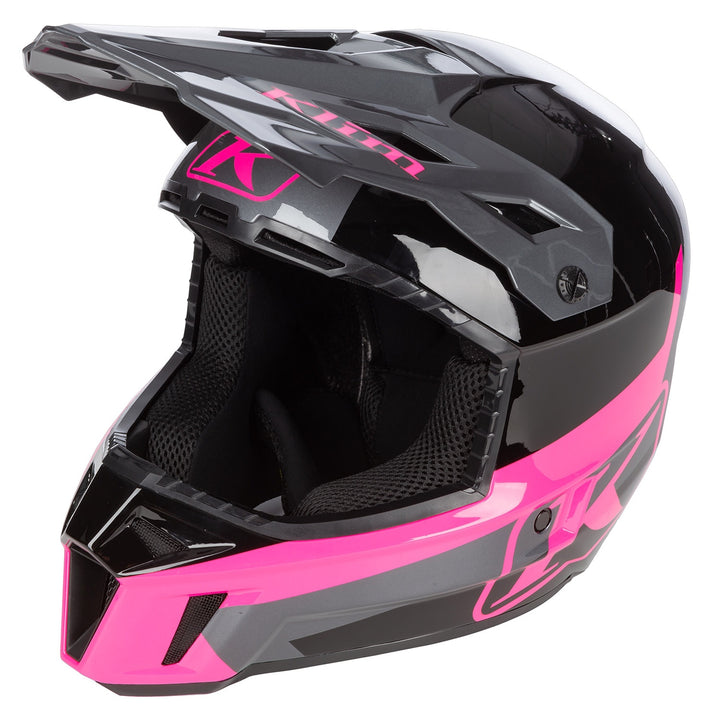 Klim F3 Helmet ECE - Elevate Black - Knockout Pink