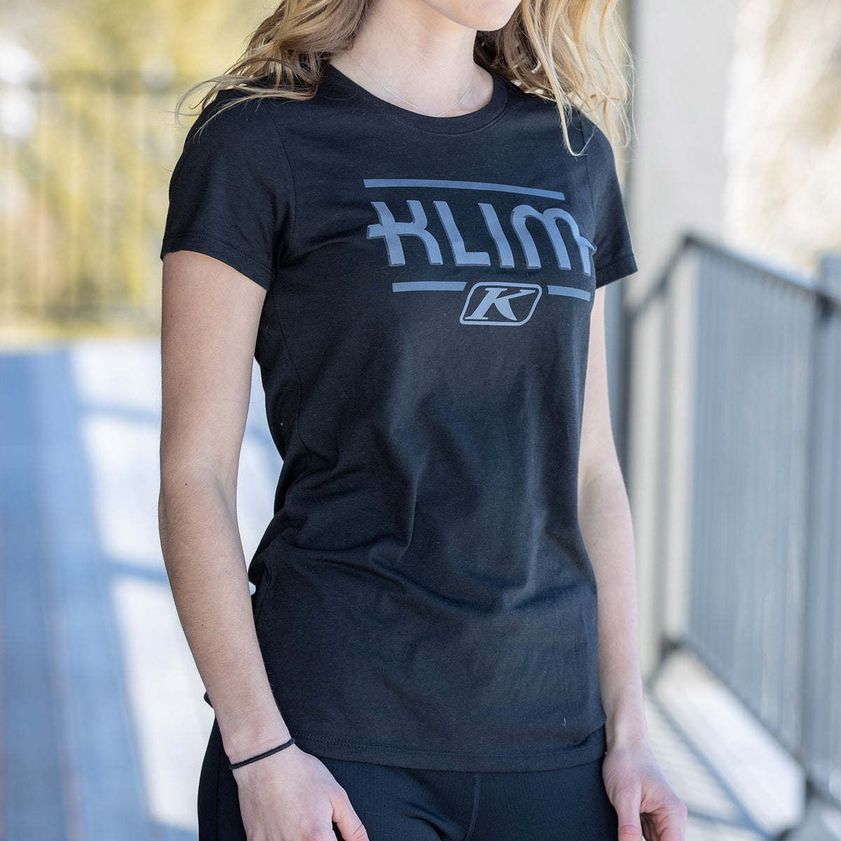 Klim Women's Kute Corp SS T - Black - Asphalt