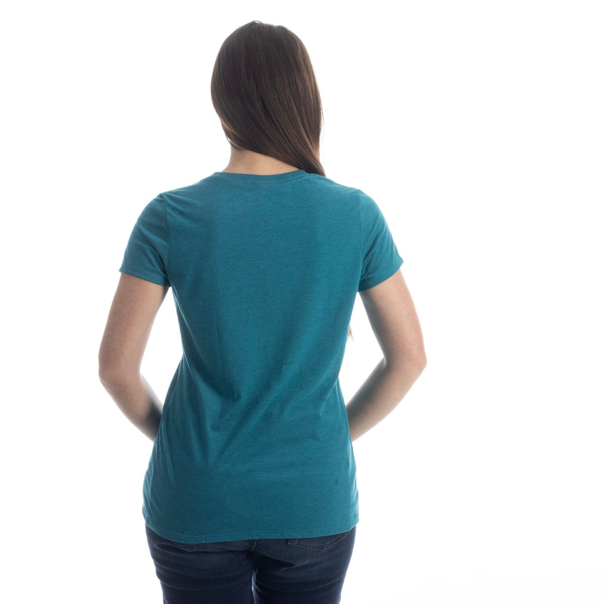 Klim Women's Kute Corp SS T - Heathered Teal - Beach Glass