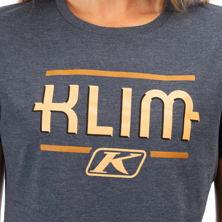Klim Women's Kute Corp SS T - Navy Frost - Mock Orange