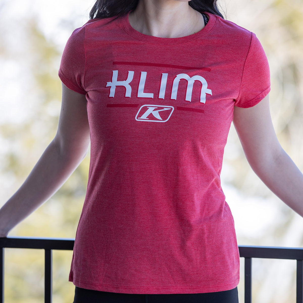 Klim Women's Kute Corp SS T - Red Frost - Chili Pepper
