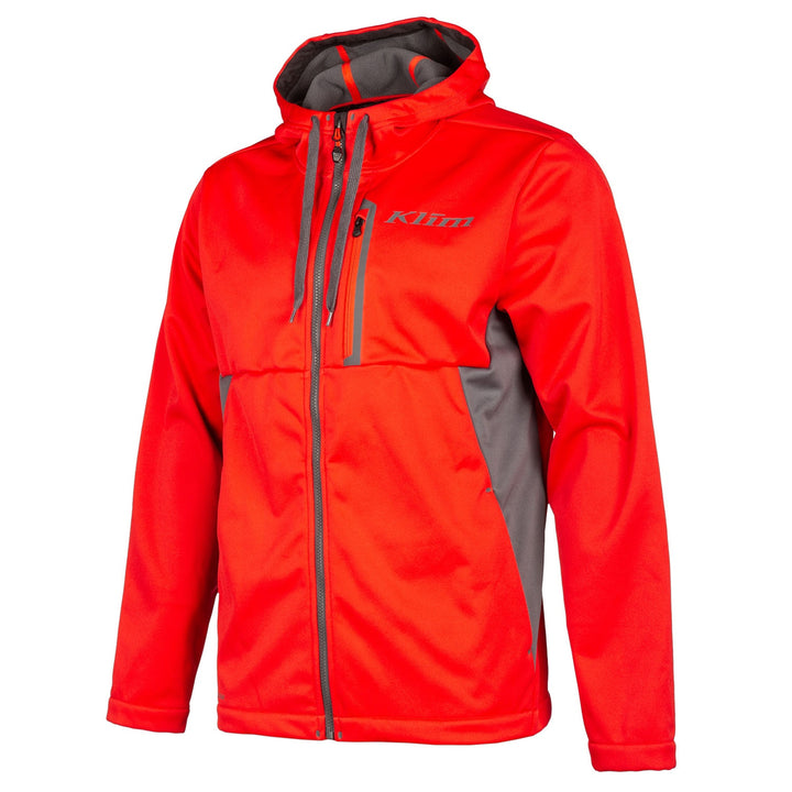 Klim Transition Hoodie - High Risk Red - Asphalt
