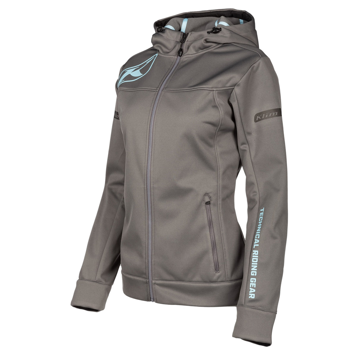 Klim Women's Evolution Hoodie - Castlerock - Crystal Blue