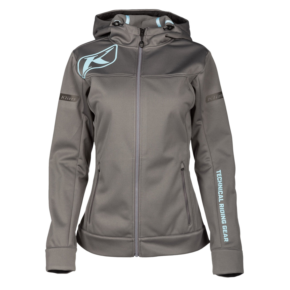 Klim Women's Evolution Hoodie - Castlerock - Crystal Blue