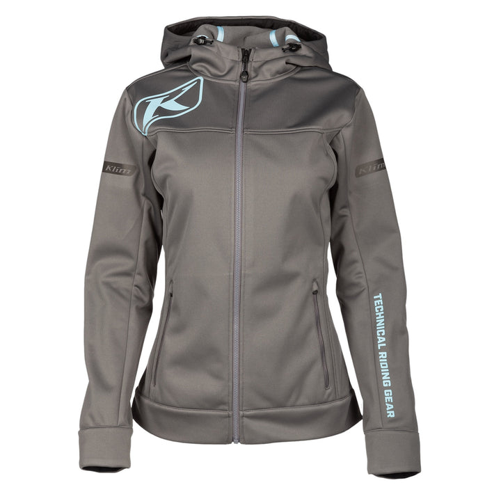 Klim Women's Evolution Hoodie - Castlerock - Crystal Blue