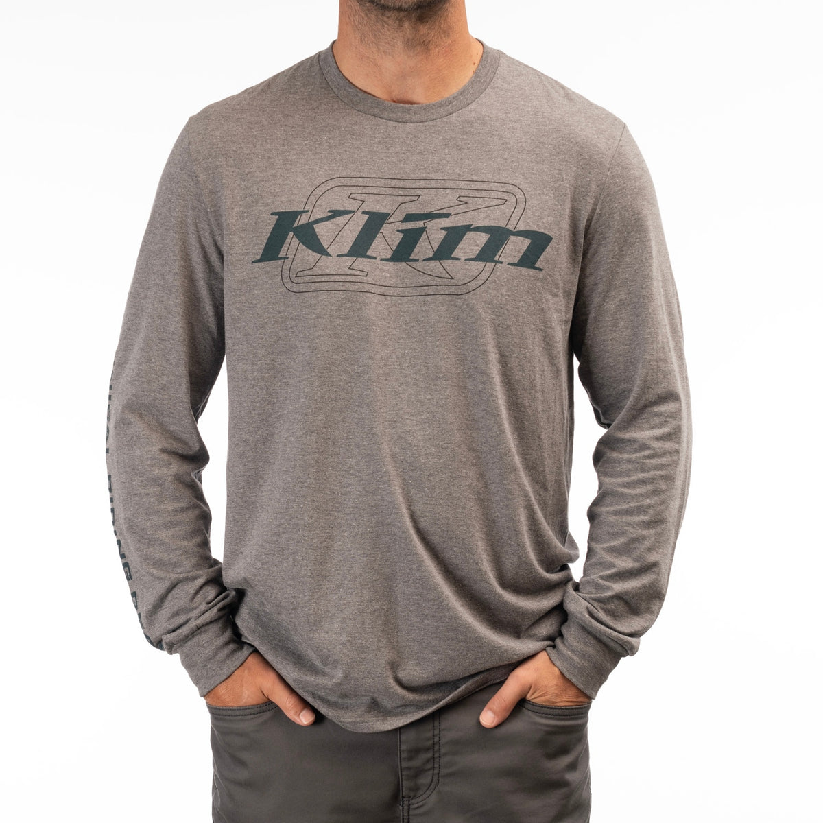 Klim K Corp LS T - Gray Frost - Dark Sea